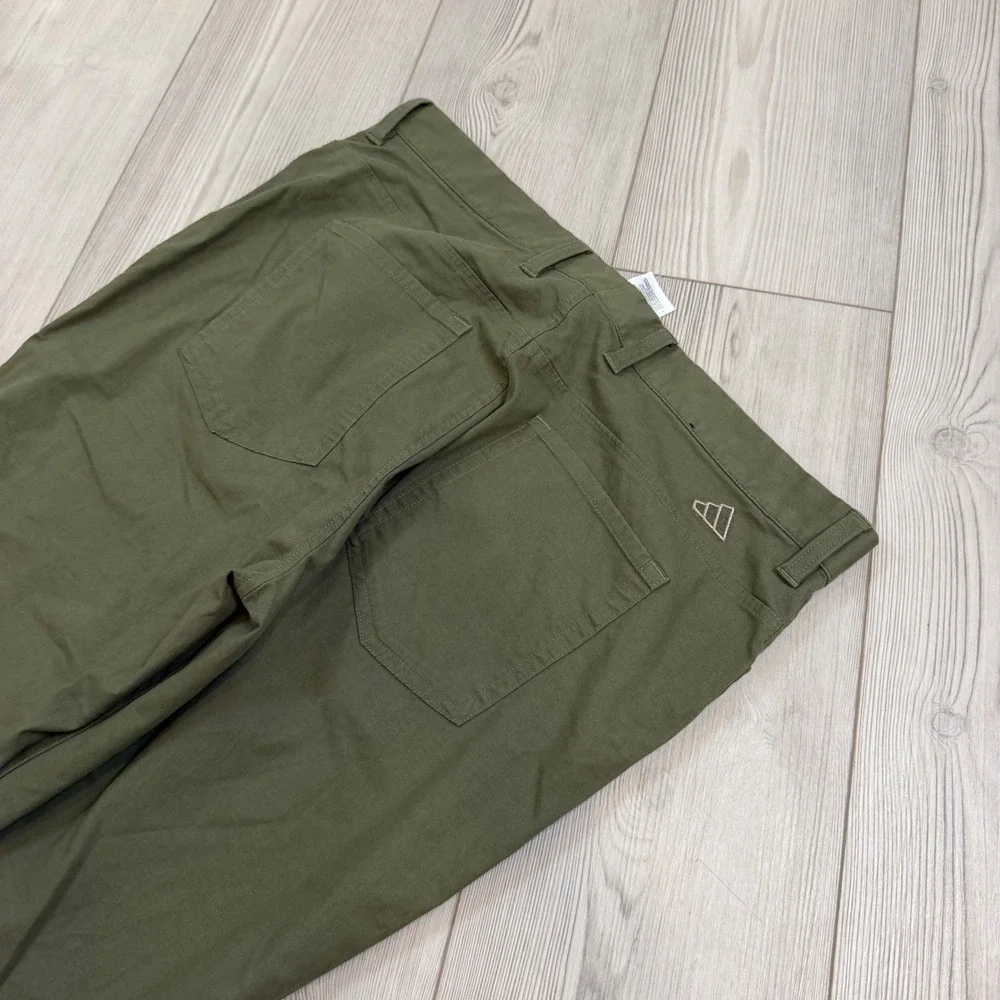 Adidas Go-To 5-Pocket Golf Pants Mens 36x32 Olive Green HR7926 Stretch